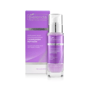 Bielenda Professional SupremeLab Pro Age Expert - Ekskluzywne Serum Przeciwzmarszczkowe z Kompleksem Peptydów 30g