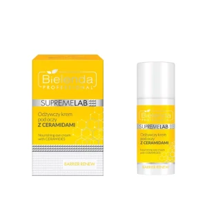 Bielenda Professional Supremelab Barrier Renew - Odżywczy Krem Pod Oczy z Ceramidami 15ml