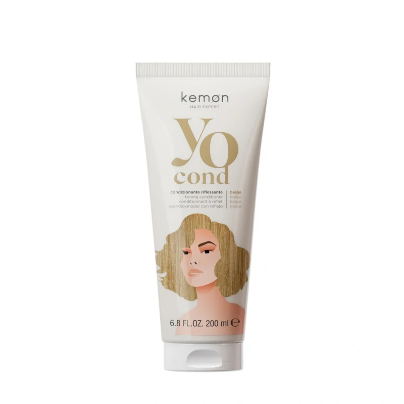 Kemon Yo Cond Color System - Odżywka Koloryzująca Do Włosów 200ml - Beige/Beż