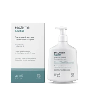 Sesderma Salises Foamy Soap – Oczyszczający Krem Myjący do Cery Tłustej i Trądzikowej 250ml